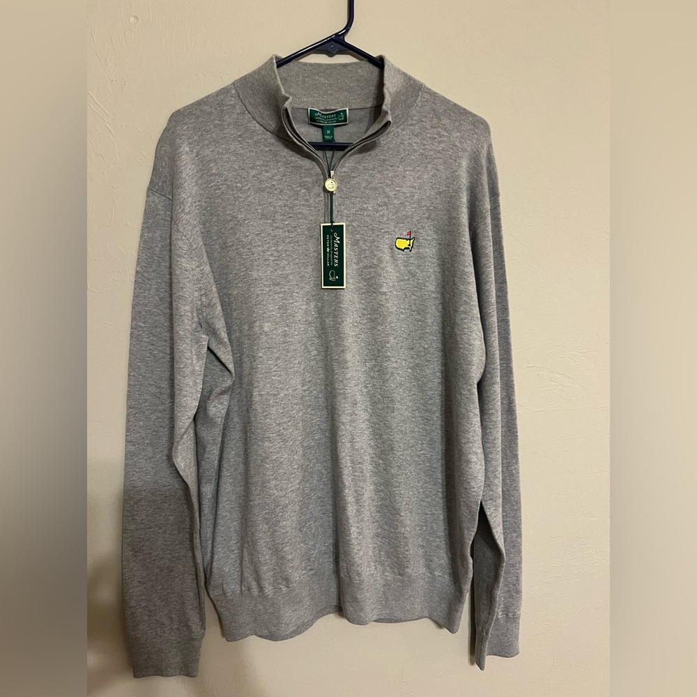 NWT 2023 Masters Peter Millar Quarter Zip (Cotton)